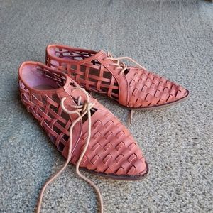 Coconuts by Matisse Pink Woven Flats